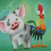 Aesthetic Hei Hei And Pua Diamond Painting