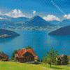 Aesthetic Lake Lucerne Diamond Painting