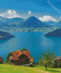 Aesthetic Lake Lucerne Diamond Painting