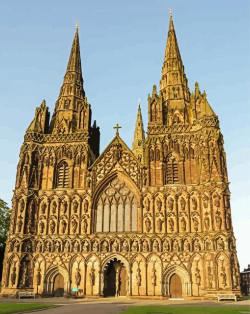 Aesthetic Lichfield Cathedral Diamond Painting