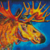 Aesthetic Moose Head Art Diamond Painting