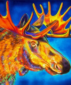 Aesthetic Moose Head Art Diamond Painting