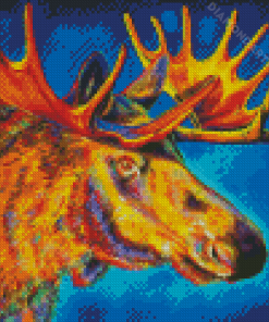 Aesthetic Moose Head Art Diamond Painting