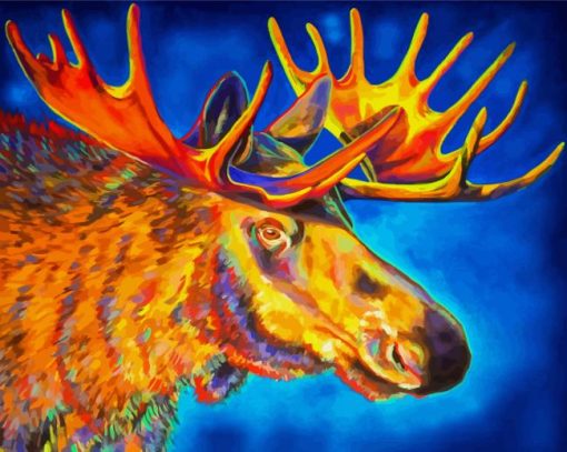 Aesthetic Moose Head Art Diamond Painting