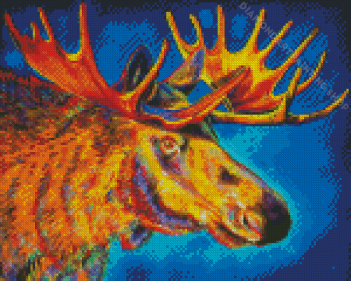 Aesthetic Moose Head Art Diamond Painting