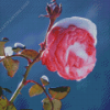 Aesthetic Spring Flower In Snow Diamond Painting