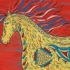 Aesthetic Tribal Horses Art Diamond Painting