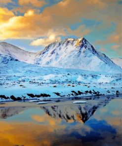 Aesthetic Snowy Munro Diamond Painting