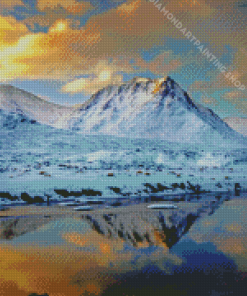 Aesthetic Snowy Munro Diamond Painting