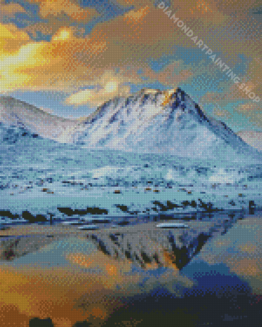 Aesthetic Snowy Munro Diamond Painting