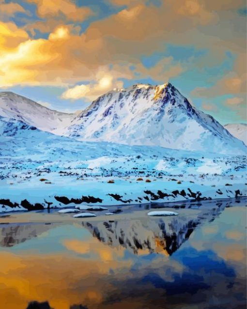 Aesthetic Snowy Munro Diamond Painting