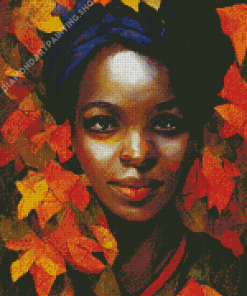 African Autumn Queen Diamond Painting