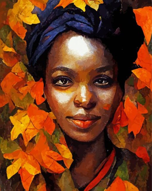 African Autumn Queen Diamond Painting