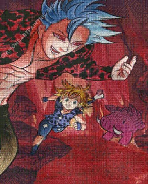 Ban And Meliodas Nanatsu No Taizai Diamond Painting