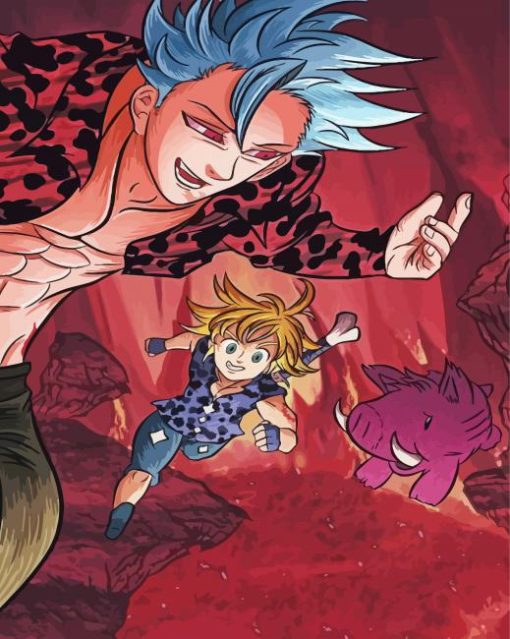 Ban And Meliodas Nanatsu No Taizai Diamond Painting