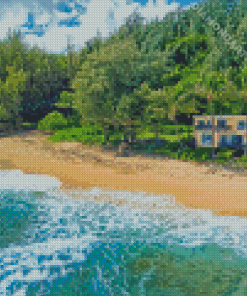 Beach Houses Island Diamond Painting