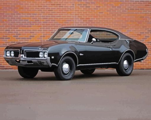 Black 1969 Oldsmobile Diamond Painting