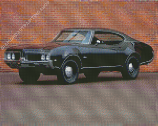 Black 1969 Oldsmobile Diamond Painting