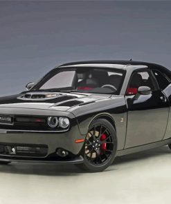 Black Dodge Challenger Scat Diamond Painting