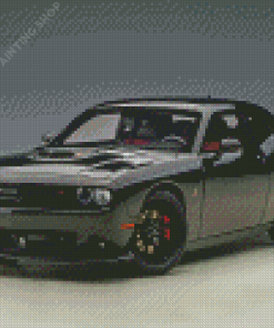 Black Dodge Challenger Scat Diamond Painting