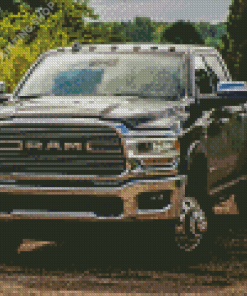 Black Dodge Ram Diamond Painting