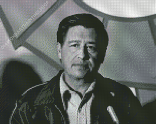 Black And White Cesar Chavez Diamond Painting