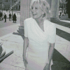 Black And White Jill Biden Diamond Painting