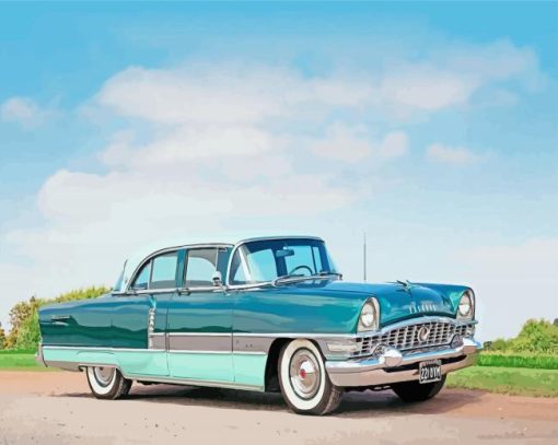 Blue Green Packard Kit Car Diamond Painting