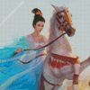 Chinese Princess With Horse Diamond Painting