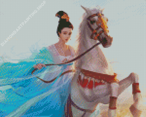 Chinese Princess With Horse Diamond Painting