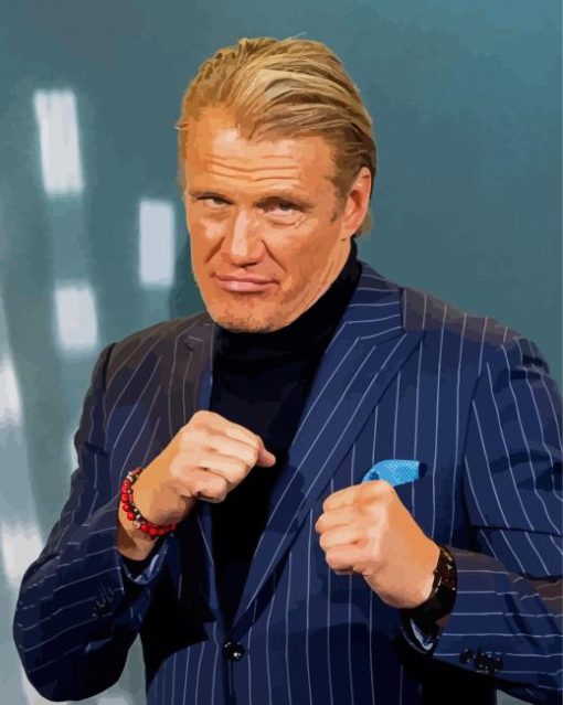 Classy Dolph Lundgren Diamond Painting