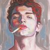 Cool Man With Cigarette Diamond Painting