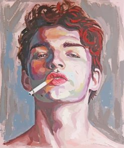 Cool Man With Cigarette Diamond Painting