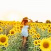 Girl In Sunflower Field Diamond Painting