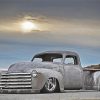 Grey Classic Chevy Truck Diamond Painting