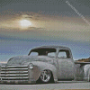 Grey Classic Chevy Truck Diamond Painting