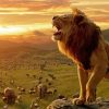 Lion Sunset Animal Diamond Painting