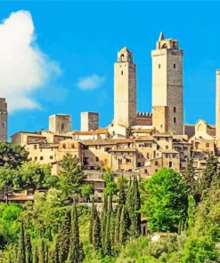 San Gimignano Towers Diamond Painting