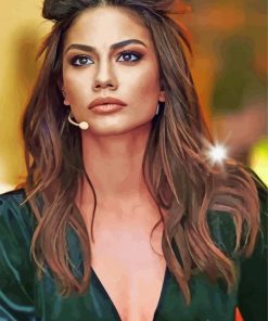 The Beautiful Actress Demet Ozdemir Diamond Painting