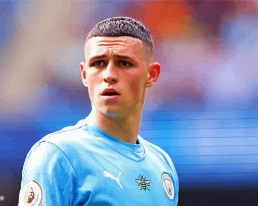 The Footballer Phil Foden Diamond Painting