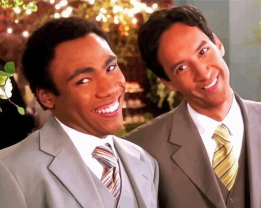 Troy And Abed Community Tv Show Diamond Painting