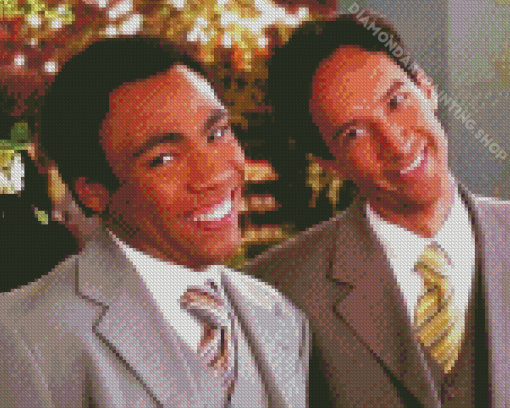 Troy And Abed Community Tv Show Diamond Painting