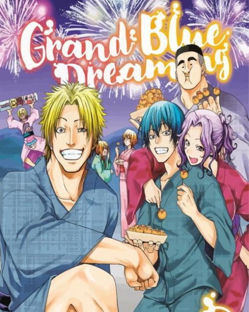 Grand Blue Dreaming Poster Diamond Painting