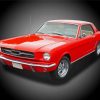 Aesthetic Red Mustang Diamond Painting