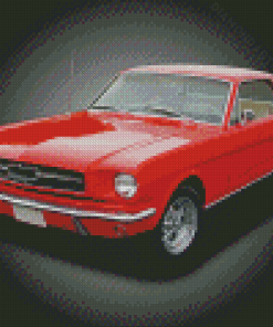 Aesthetic Red Mustang Diamond Painting