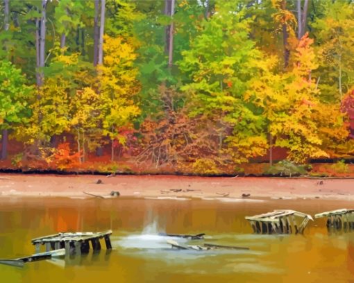 Arkansas Lake Catherine Diamond Painting