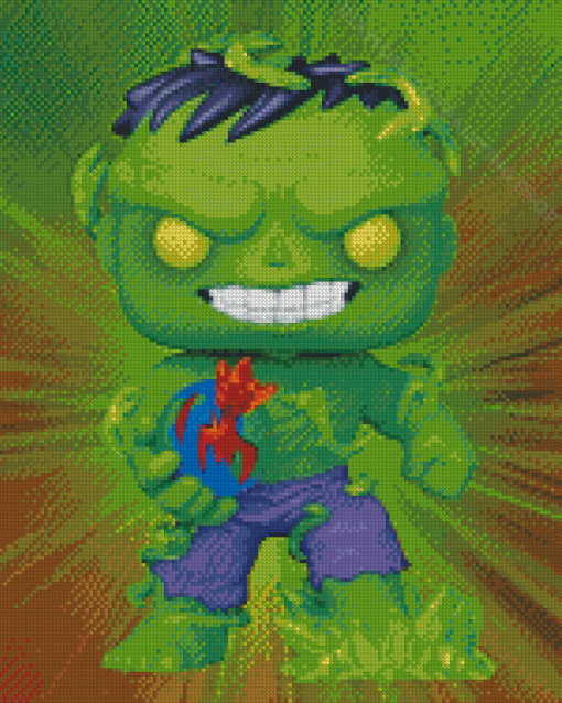 Baby Hulk Cartoon Diamond Painting