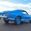 Blue 1969 Ford Mustang Fastback Diamond Painting