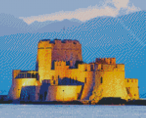 Bourtzi Castle Nafplio Greece Diamond Painting