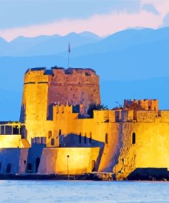 Bourtzi Castle Nafplio Greece Diamond Painting